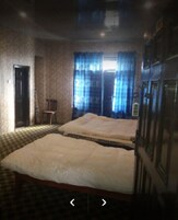 Shower, slippers, towels