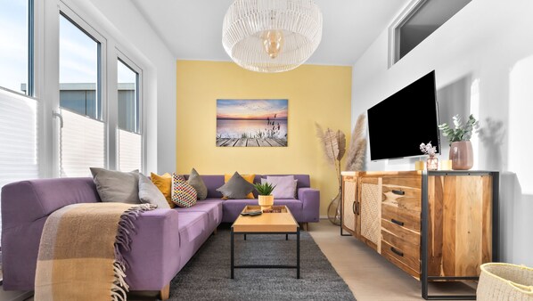 Fernseher, Kamin