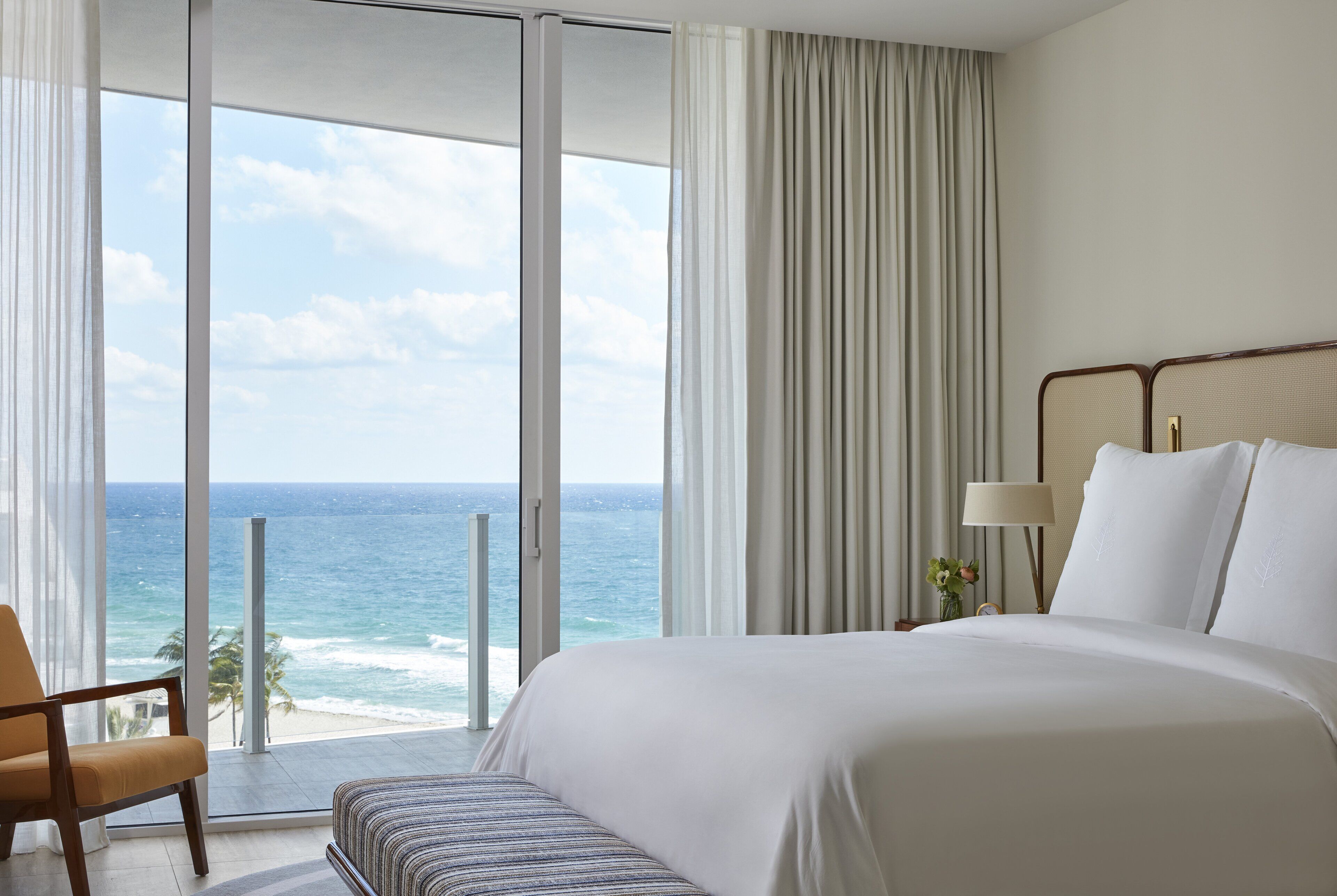 grand ocean view two bedroom residence | premium bedding, down duvets, minibar, desk
