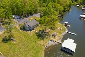 Exterior - Sunset Shores • 5BR Lake Home w/ All-Seasons Patio (Marion)