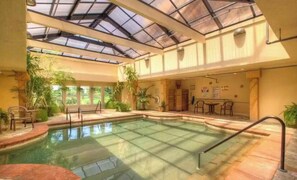 Indoor pool, outdoor pool - Beachside Breeze - Pools, hot tub, & private beach access (Kill Devil Hills)