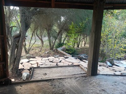 Cabin in the Woods with large hall for camping and events