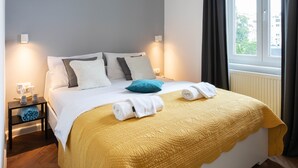 1 bedroom, iron/ironing board, bed sheets - Modern and Design Apartment Near the Main Square (Zagreb)