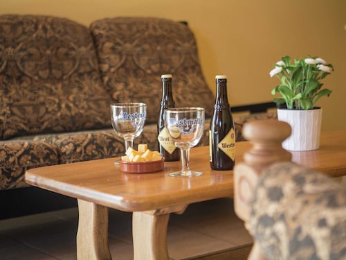 Spacious, atmospheric upper floor of a farmhouse with garden