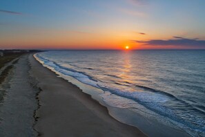 Sun-loungers, beach towels