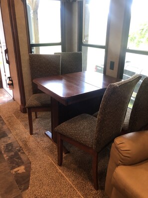 Dining - A RV with a Creekside view (Suches)