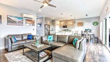 TV, fireplace, DVD player