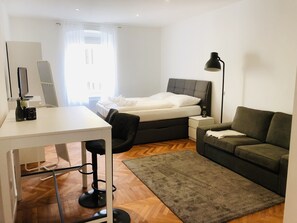 1 Schlafzimmer, kostenloses WLAN, Bettwäsche