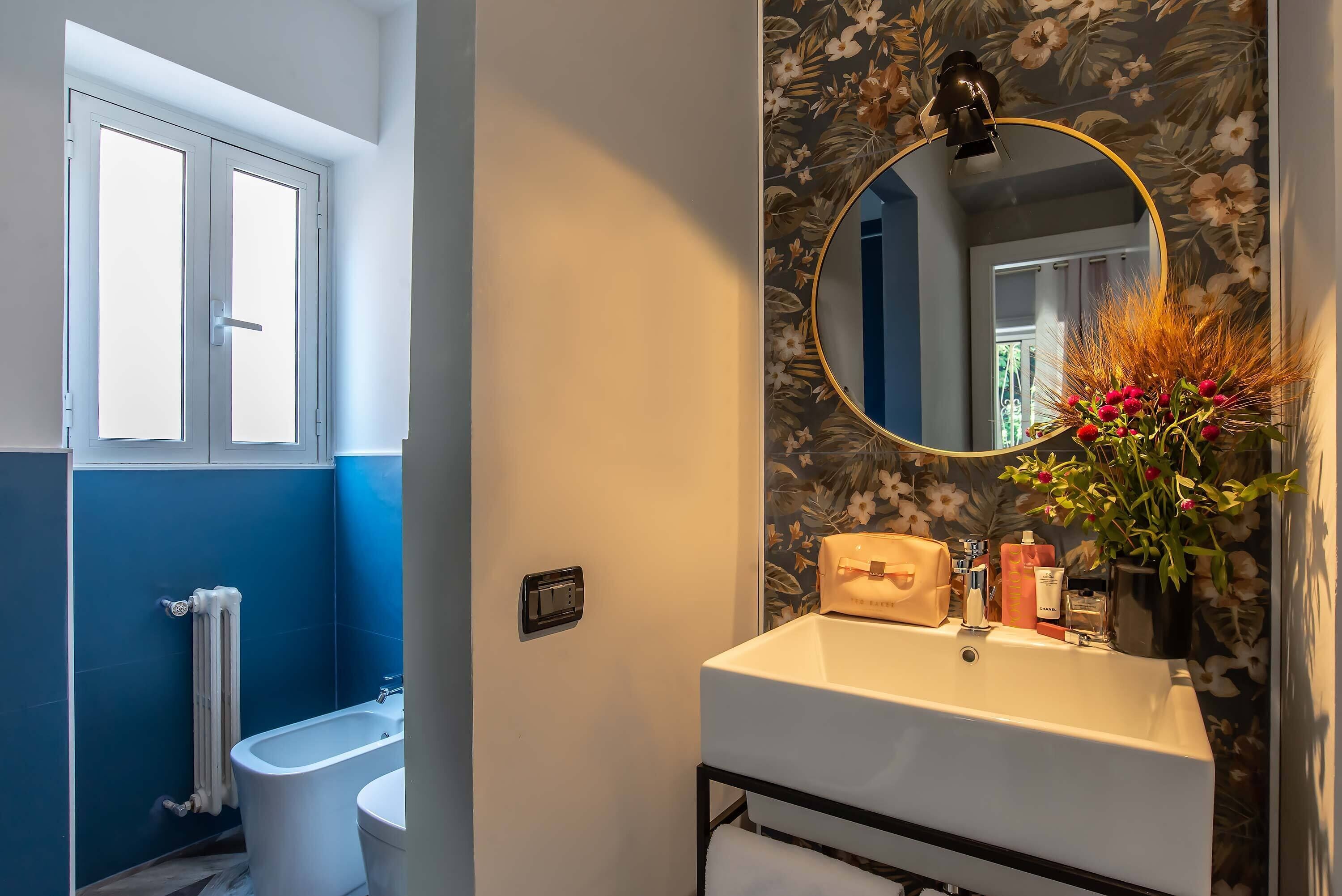 shower, slippers, towels