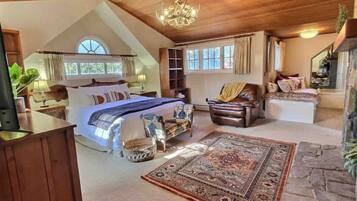 6 habitaciones, escritorio y tabla de planchar con plancha