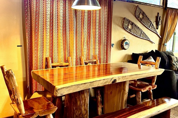 Gorgeous wood designed dining Table