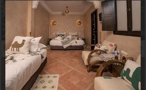 1 bedroom, travel crib, free WiFi, bed sheets - Chambre Deluxe - Ruby (Marrakech)