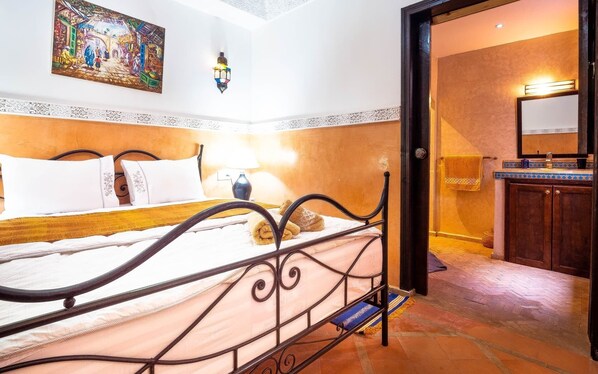 1 bedroom, travel cot, free WiFi, bed sheets - Chambre Deluxe - Ruby (Marrakech)
