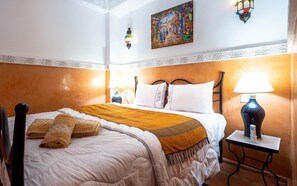 1 bedroom, travel cot, free WiFi, bed sheets - Chambre Deluxe - Ruby (Marrakech)