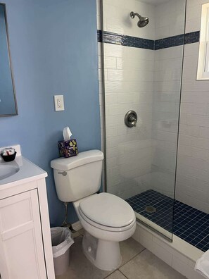 Shower, towels, soap - Studio with a water view (St. James City)