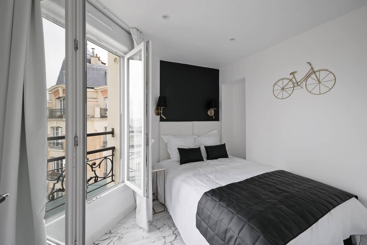Appartement, 1 queensize bed met slaapbank | 1 slaapkamer, verduisterende gordijnen, geluiddichte muren