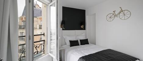 Appartement, 1 queensize bed met slaapbank | 1 slaapkamer, verduisterende gordijnen, geluiddichte muren