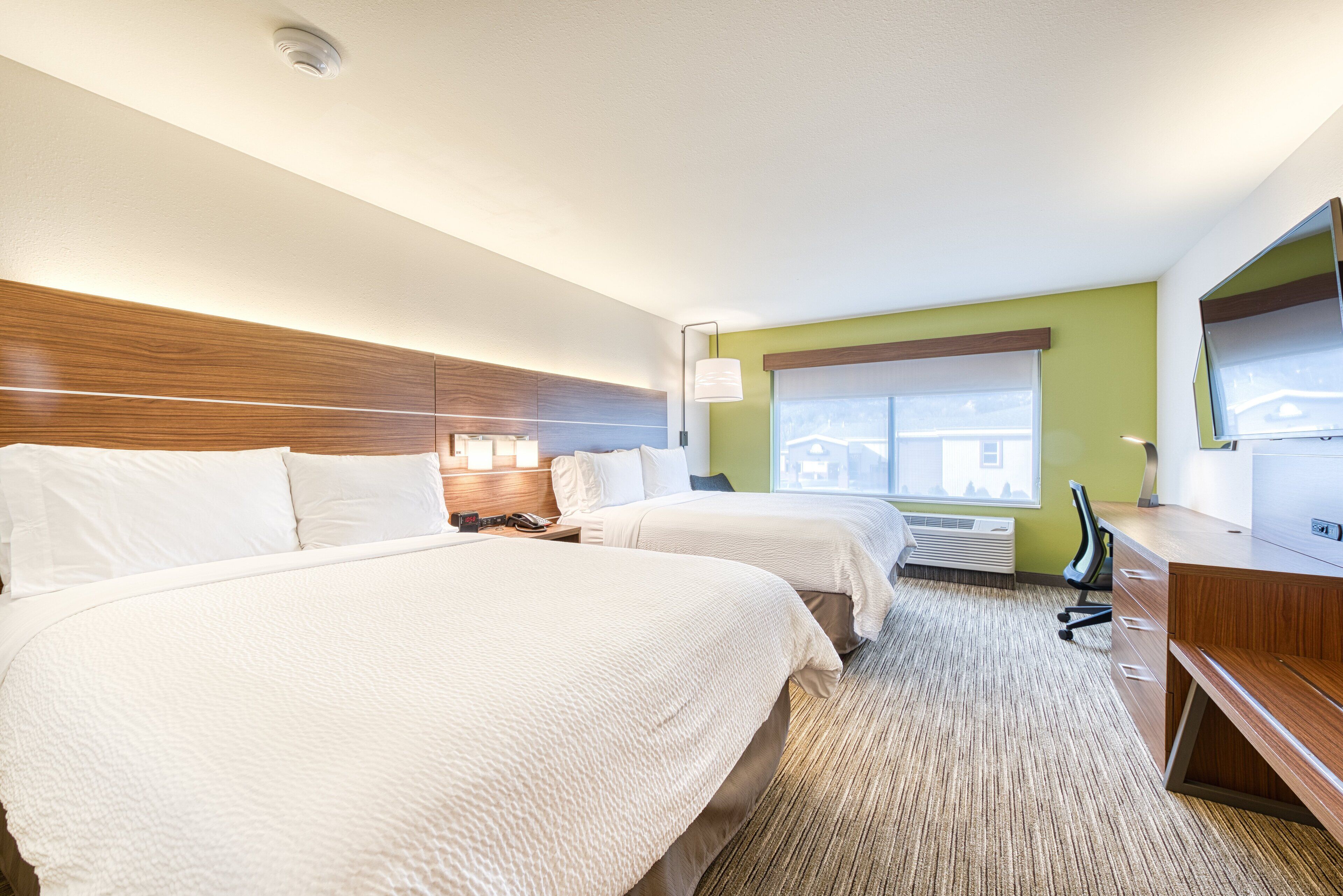 standard room, 2 queen beds | 1 bedroom, in-room safe, desk, iron/ironing board