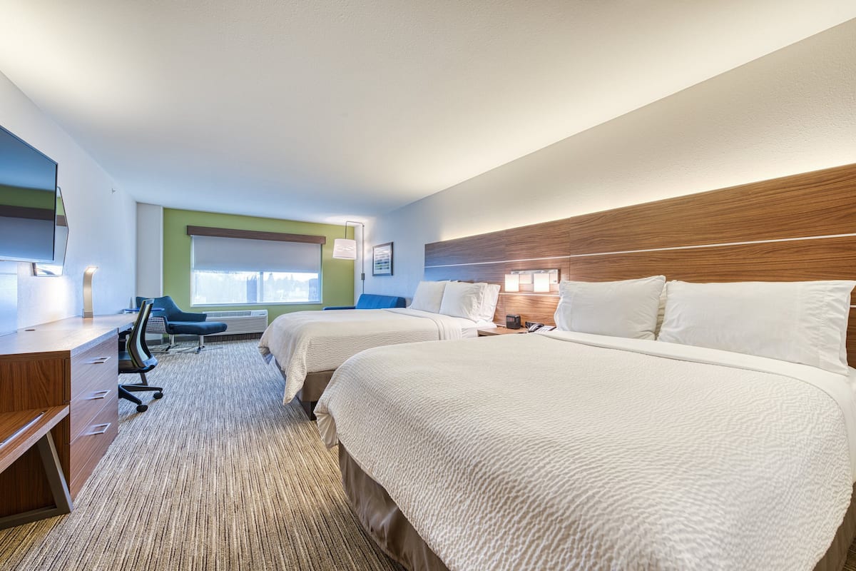 suite, 2 queen beds | 1 bedroom, in-room safe, desk, iron/ironing board
