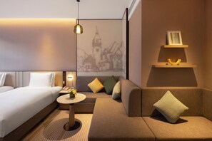 Premium bedding, minibar, in-room safe, desk