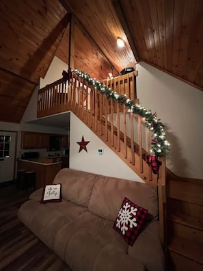 Smart TV, fireplace, DVD player