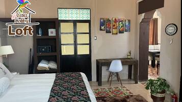 1 makuuhuone, silitysrauta/-lauta, vauvan matkasänky, ilmainen Wi-Fi