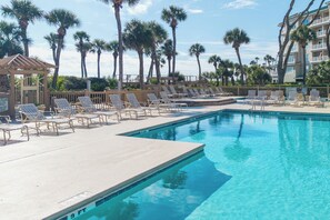 A heated pool