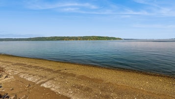 在海滩