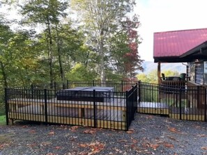 Utendørs boblebad