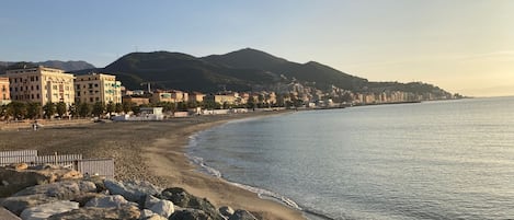 On the beach