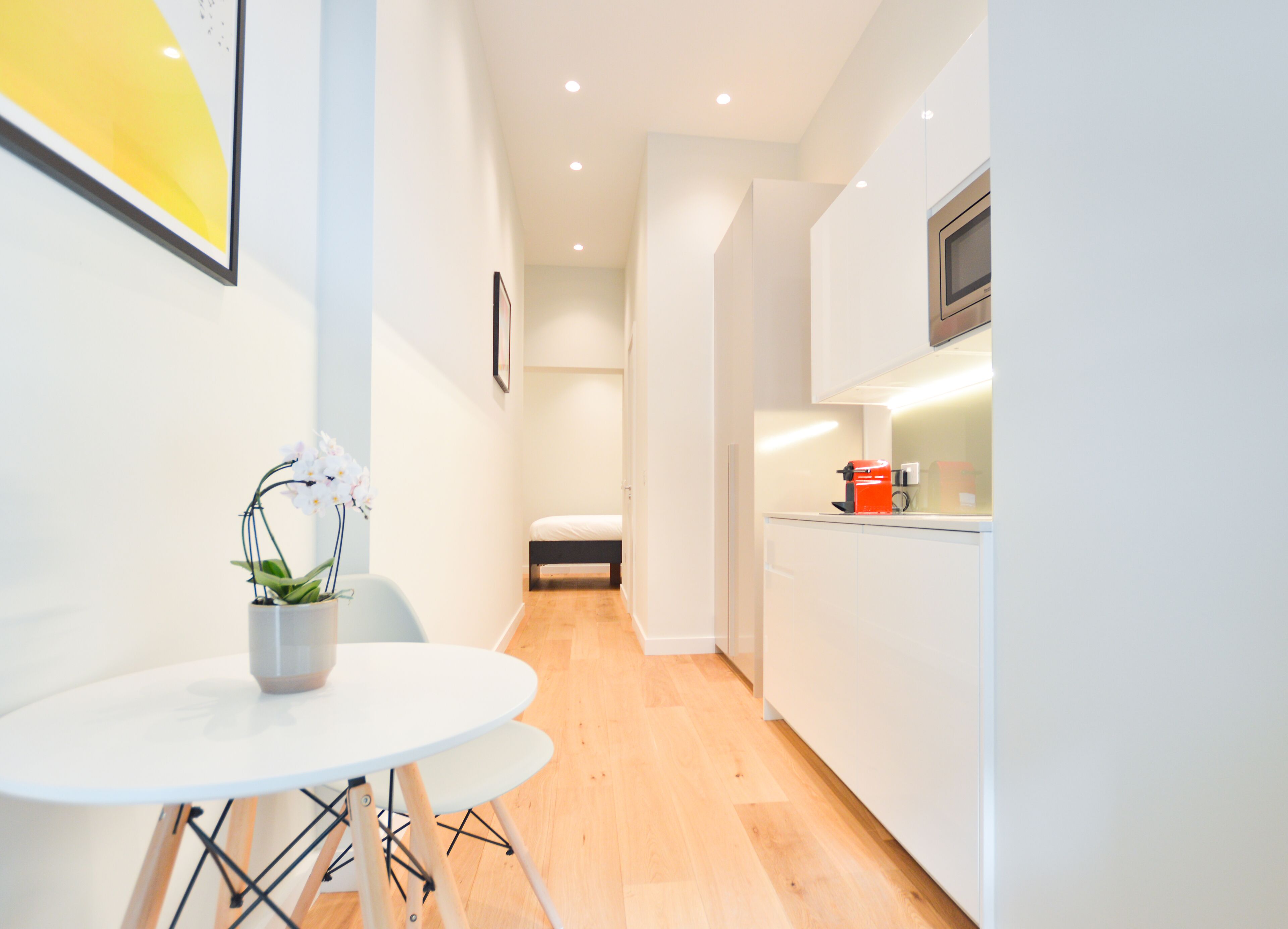 Standard Studio Apartment | Private kitchen | Mini-fridge, microwave, stovetop, dishwasher