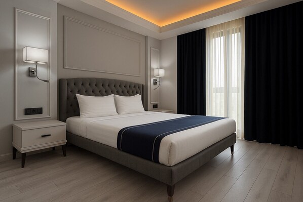 Egyptian cotton sheets, premium bedding, Select Comfort beds - Loft Airport Hotel (Arnavutköy)