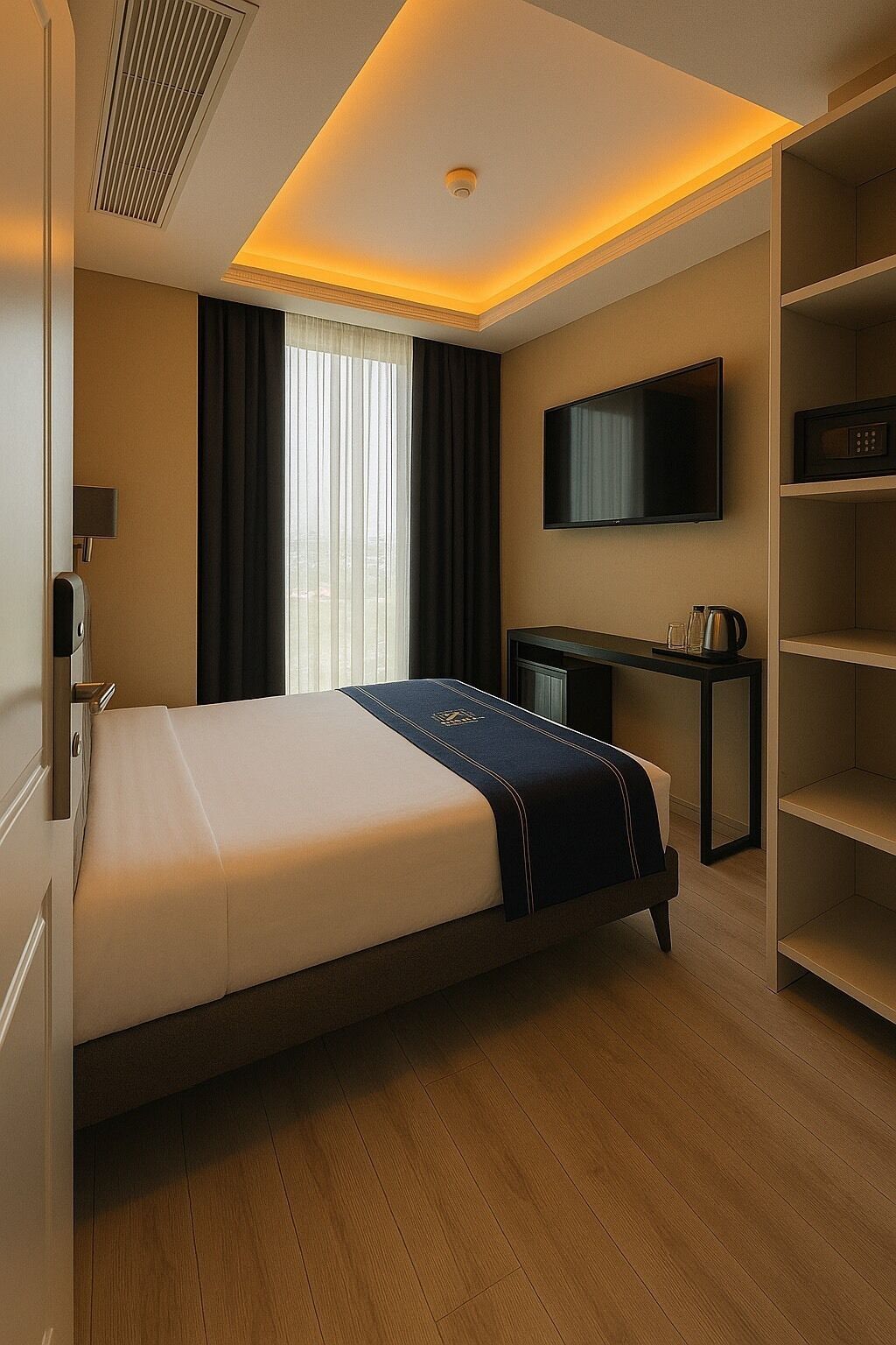 deluxe double or twin room | egyptian cotton sheets, premium bedding, select comfort beds