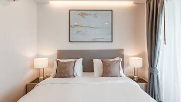 In-room safe, individually furnished, desk, blackout curtains