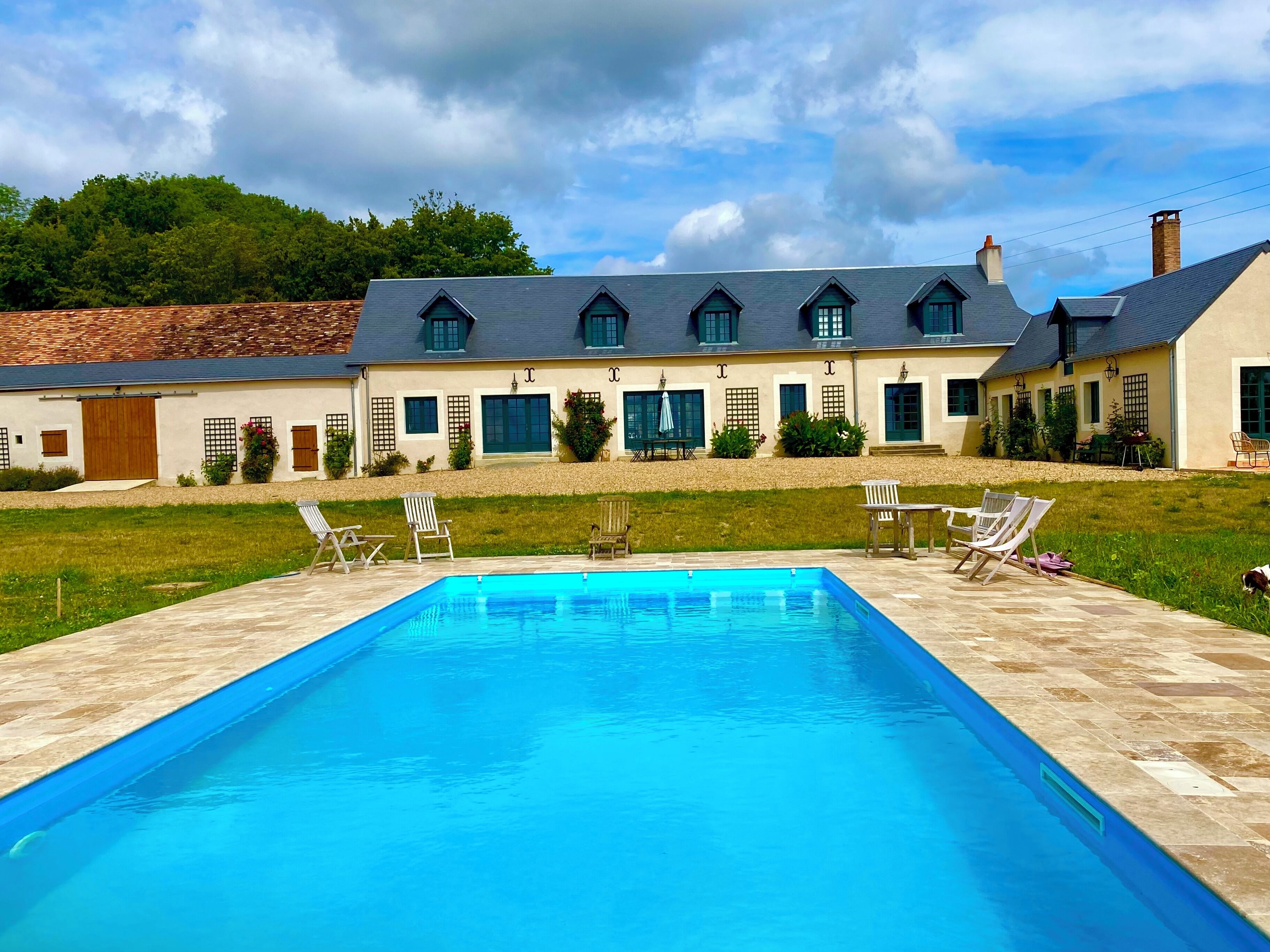 Piscine extérieure, piscine chauffée