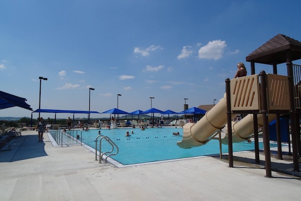 Indoor pool, a heated pool
