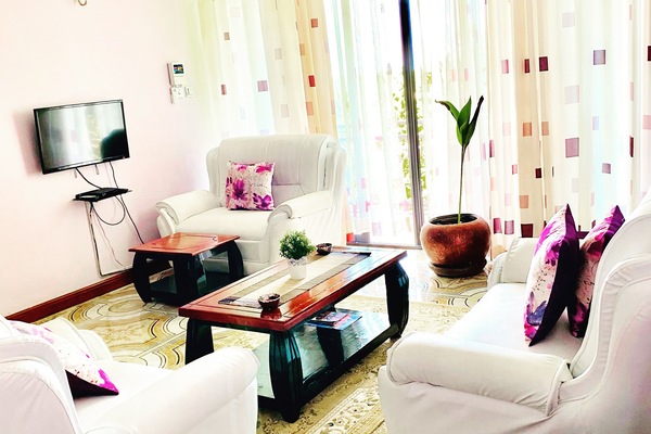 Individually furnished, desk, laptop workspace, blackout drapes