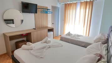 Værelse til 3 personer - balkon | Sengetøj