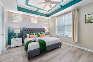 5 soverom, strykejern/-brett, reiseseng for barn og wi-fi (inkludert)