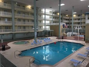 Indoor pool, a heated pool