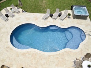 A heated pool