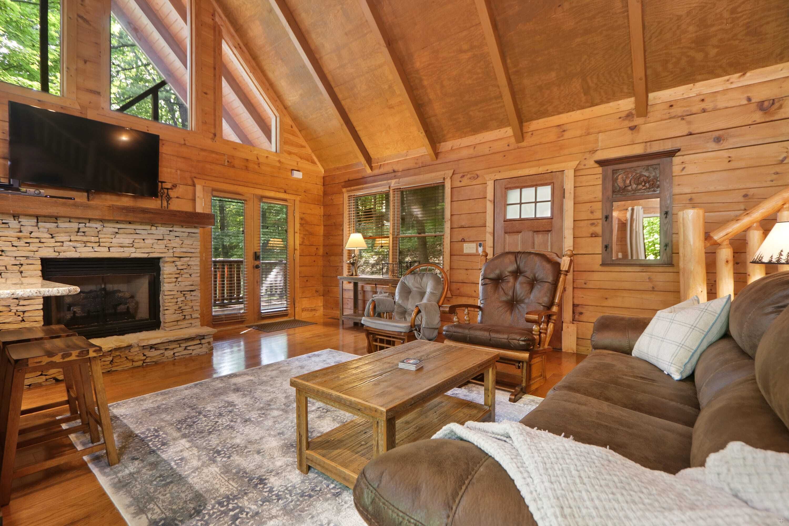 TV, fireplace, DVD player