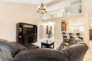 Smart TV, video games, DVD player, books