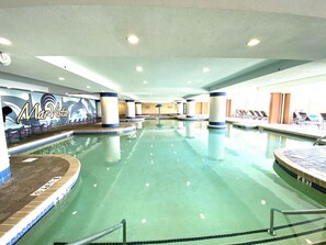 Indoor pool, a heated pool