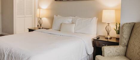 1 chambre, bureau, fer et planche à repasser, lit parapluie