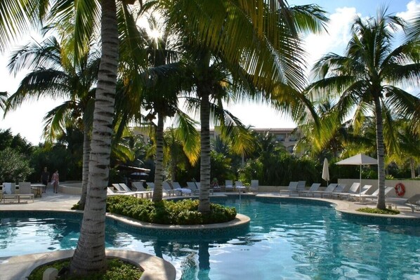 A heated pool