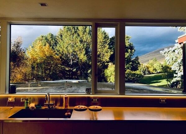 Uitzicht vanuit accommodatie