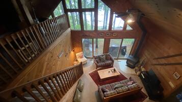 Smart TV, DVD player, books, music library