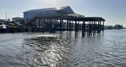 New 3 bedroom 3 full bath house with a boat slip
