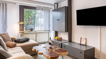 TV, DVD player, table tennis